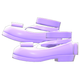 Shiny Bow Platform Shoes