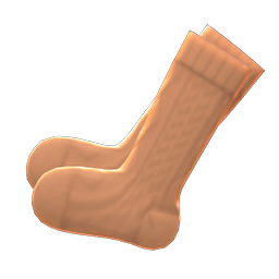 Aran-Knit Socks