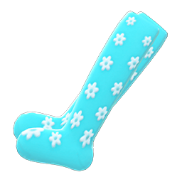 Flowery-Dot Tights