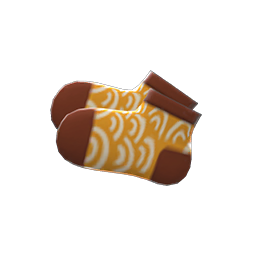 Wave-Print Socks