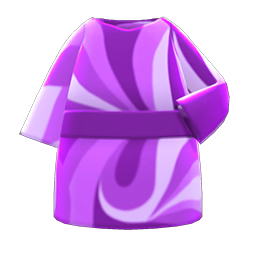 Marble-Print Dress