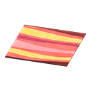Red Wavy Rug