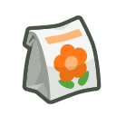 Orange-Windflower Bag