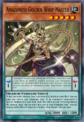 Amazoness Golden Whip Master